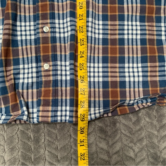 LL Bean Shirt Mens Large Brown Long Sleeve Button Down Traditional Fit Plaid - Picture 11 of 11
